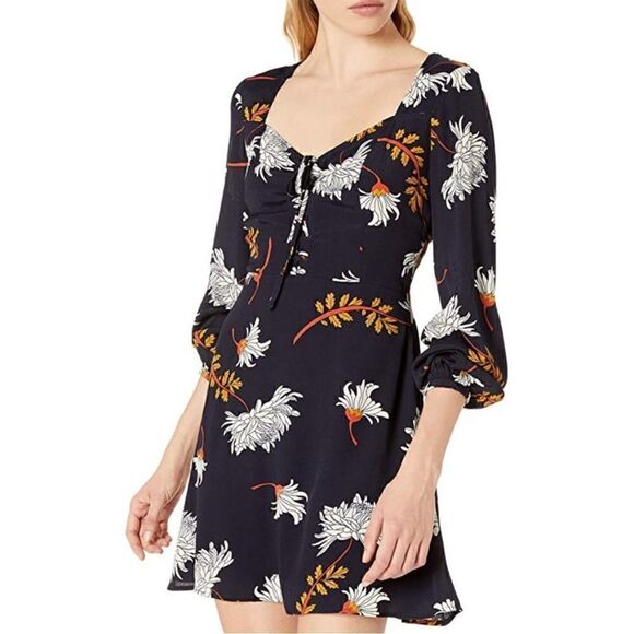 Cupcakes & Cashmere London Ink Fall Floral Dress 2 - Picture 1 of 5